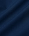 Navy Commuter Short Sleeve Shirt fabric, smooth, satiny folds.