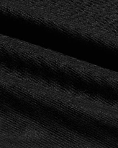 Black Premium Pima Crew Curved Hem 7-Pack