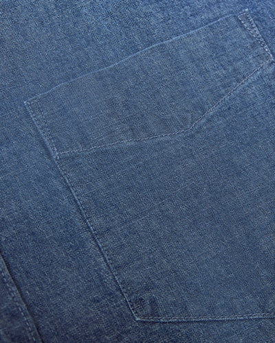 Chambray Short Sleeve Shirt - Light Indigo Wash