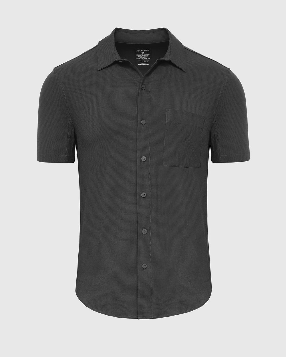 Charcoal Heather Gray Short Sleeve Ripstop Commuter Shirt