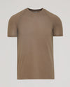 Alpaca Active Mesh Crew T-shirt with raglan sleeves and waffle texture.