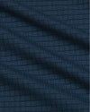 Navy Active Mesh Crew fabric close-up showing textured weave and gentle folds.