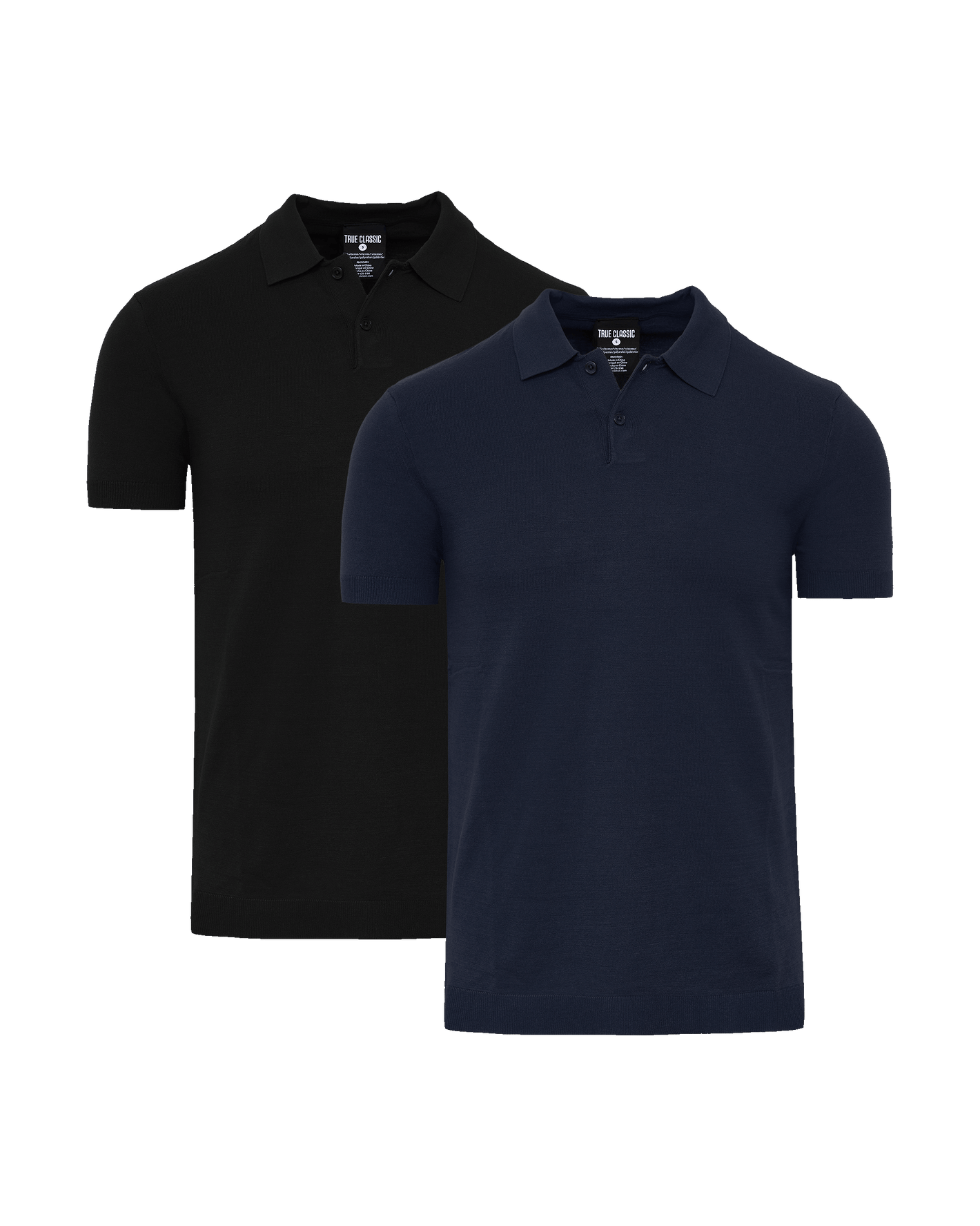 Longsleeve Henley-Shirt in Schwarz