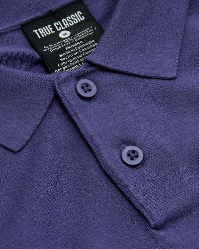 Dressy Polo - Blueberry