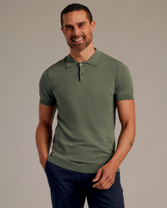 True ClassicMoss Short Sleeve Sweater Polo 2.0