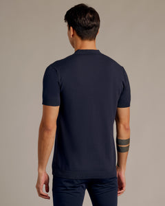 True ClassicNavy Short Sleeve Sweater Polo 2.0