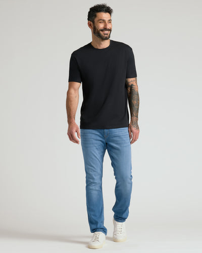 Black Premium Pima Crew Neck 4-Pack