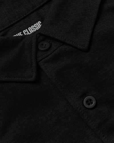 Comfort Knit Short Sleeve Shirt - Black