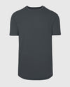 Carbon Curved Hem Classic Crew Neck T-shirt, snug fit, curved hem detail.