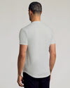 Back view of man wearing Seasonal Classic Curved Hem Crew Neck.