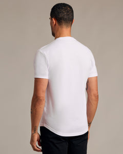 True ClassicWhite Short Sleeve Curved Hem Crew 3-Pack