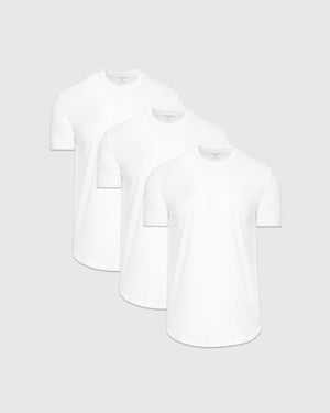 True Classic Men's Premium Curved Hem Crew T-Shirts, overlapping layout.