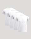 Pima Cotton Blend Crew 4-Pack neatly displayed in staggered arrangement.