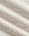 Womens Oatmeal Ribbed U-Neck Tee 3-Pack, close-up of soft ribbed fabric.