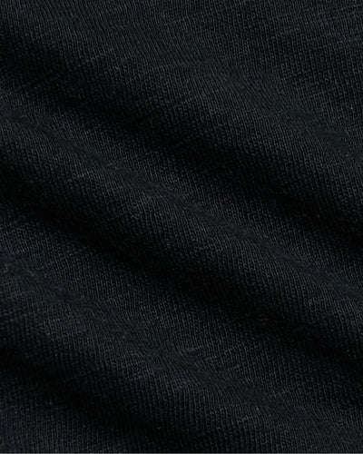 Slub Scoop Neck - Black