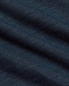 Womens Navy Slub Scoop Neck Tee close-up of textured knit fabric.