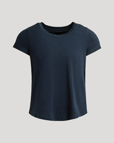 Slub Scoop Neck - Navy