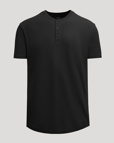 Heavyweight Curved Hem Henley