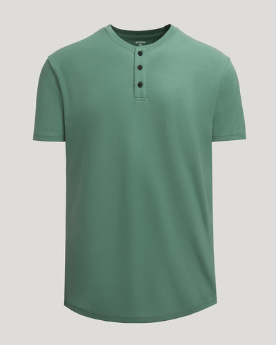 Heavyweight Curved Hem Henley