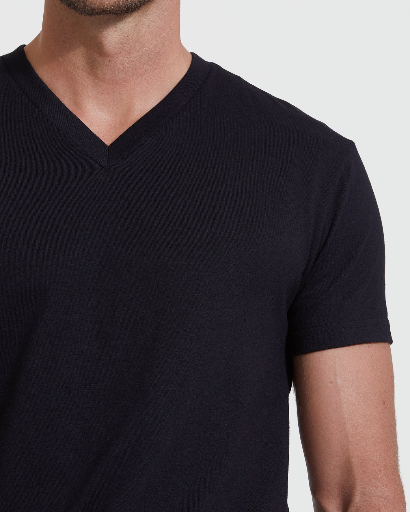 Black Classic V-Neck 3-Pack