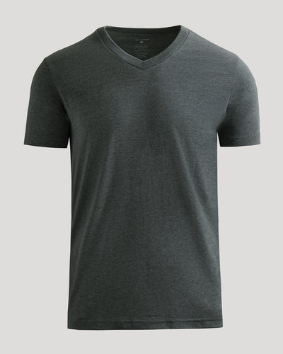 Classic V-Neck - Charcoal Heather Gray