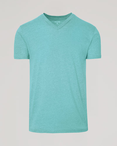 Classic V-Neck - Dark Heather Oceanic