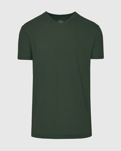 True ClassicDark Olive V-Neck Tee