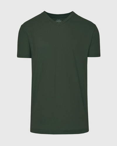 Classic V-Neck - Dark Olive
