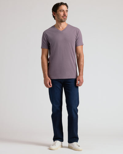Classic V-Neck - Dark Heather Amethyst