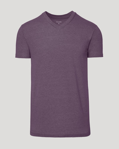 Classic V-Neck - Dark Heather Plum