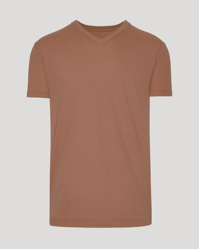 Classic V-Neck - Dark Heather Sepia