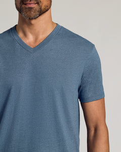 True ClassicDark Heather Tempest V-Neck Tee