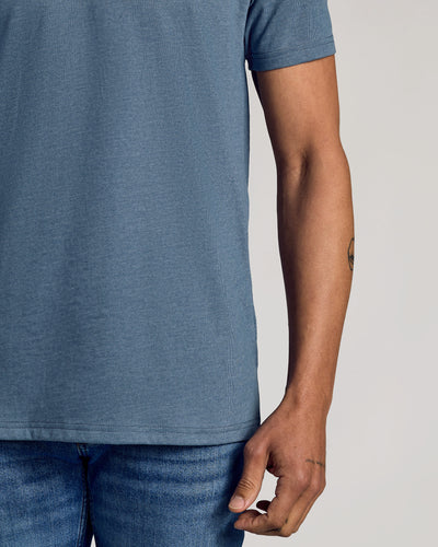 Classic V-Neck - Dark Heather Tempest