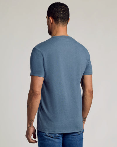 Classic V-Neck - Dark Heather Tempest