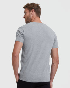 True ClassicAll Heather Gray V-Neck Tee 3-Pack