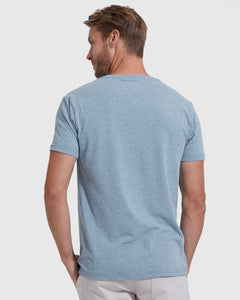 True ClassicHeather Indigo V-Neck Tee