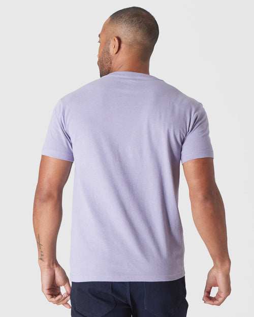 Heather Dark Orchid V-Neck Tee