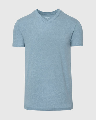 Classic V-Neck - Heather Sapphire