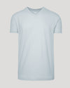 Icicle Classic V-Neck, light-blue, short-sleeve, fitted T-shirt.