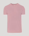 Light Heather Boysenberry Classic V-Neck T-shirt, short-sleeve, soft pink, V-neck.