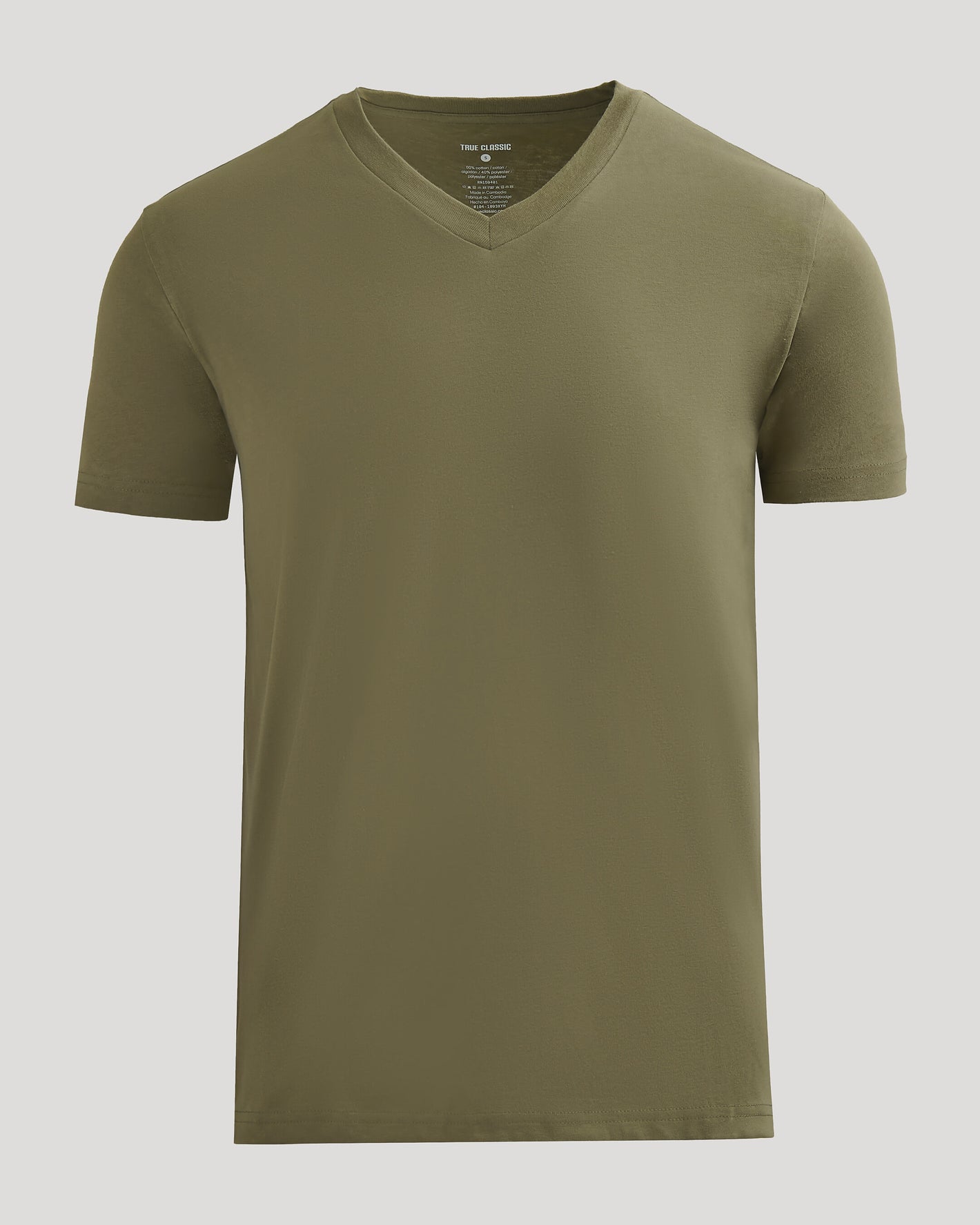 Military Green Classic V-Neck