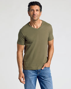 True ClassicDark Tones V-Neck Tee 3-Pack