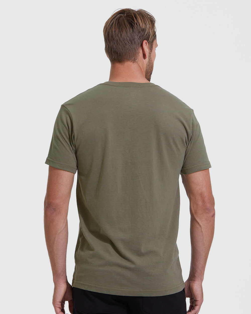 Military Green V-Neck Tee