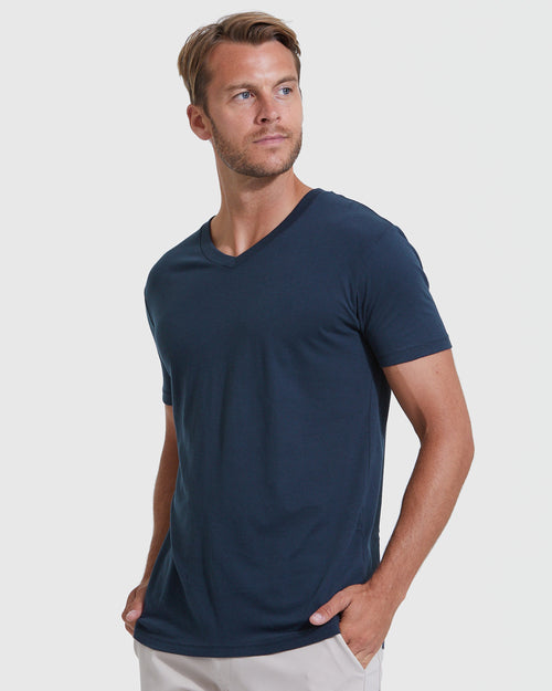 Navy V-Neck Tee