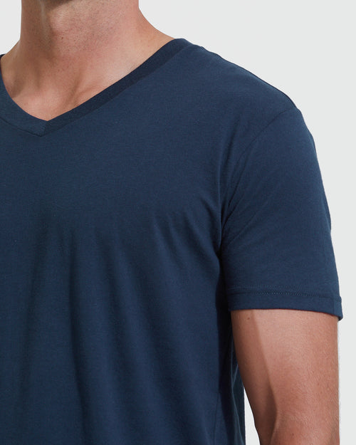 Navy V-Neck Tee