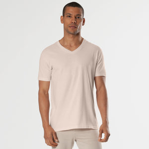 True ClassicPink Opal V-Neck Tee