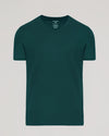 Viridian Classic V-Neck T-shirt showcasing a deep teal color with TRUE CLASSIC label.
