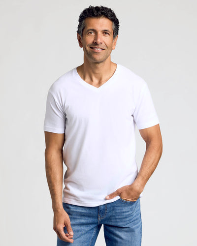 White Classic V-Neck 3-Pack