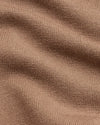 Truffle & Blueberry Dressy V-Neck Sweater fabric close-up showing knit texture.