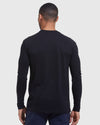 Black Classic Long Sleeve Crew Neck 3-Pack